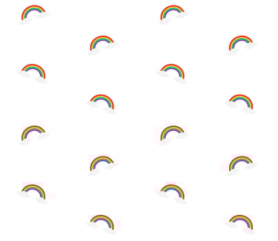 Vector seamless pattern of lgbt lgbtqi rainbow