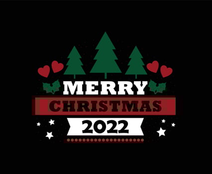 Merry Christmas 2022 Vector T-shirt Design