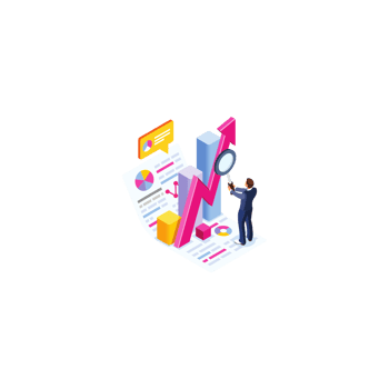 3d person with profit chart icon png