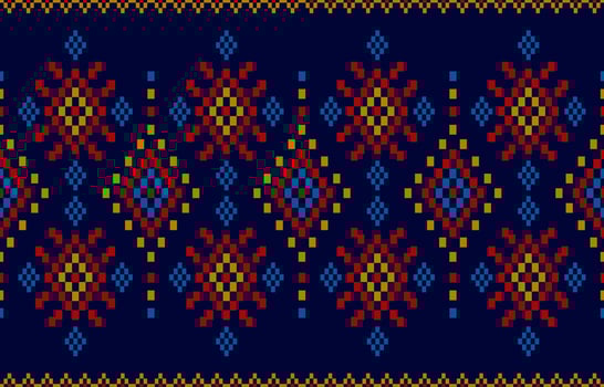 Carpet ethnic Aztec art. Ethnic geometric seamless pattern in tribal. American, Mexican style. vector