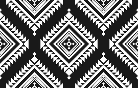 Fabric Mexican style. Geometric ethnic seamless pattern in tribal. Aztec art ornament print. vector
