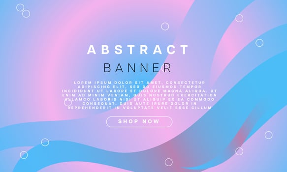 Colorful geometric background. Fluid gradient shape composition. Futuristic poster design vector