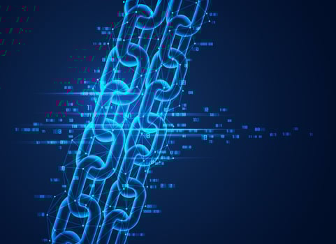 block chain concept vector