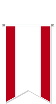 Peru flag in soccer pennant. png