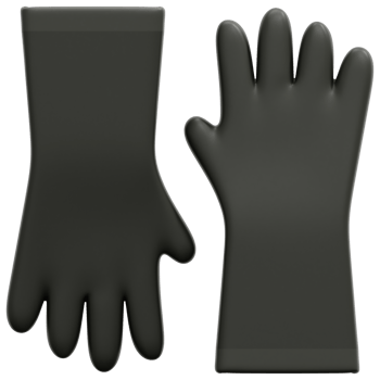 winter gloves 3d render icon illustration png