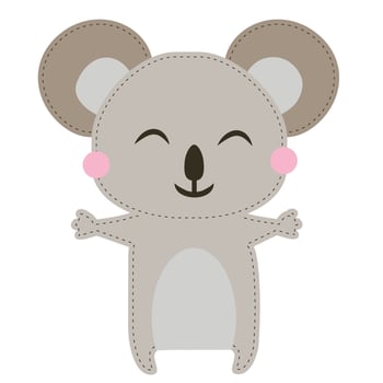 my cute koala bear vector