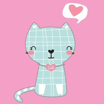 my unique cat vector