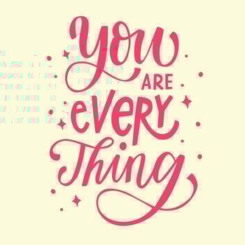 you are everything vector
