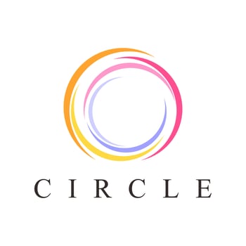 circle abstract logo vector