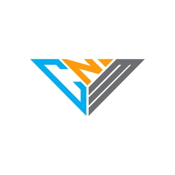 CNM letter logo creative design with vector graphic, CNM simple and modern logo in triangle shape.