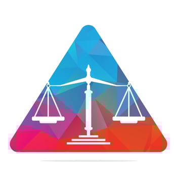 Law and Attorney Logo Design. Law firm and office vector logo design.