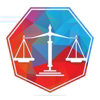 Law and Attorney Logo Design. Law firm and office vector logo design.