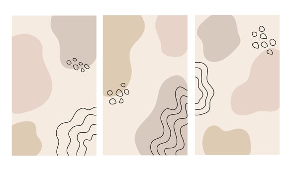 Trendy abstract social media background design vector