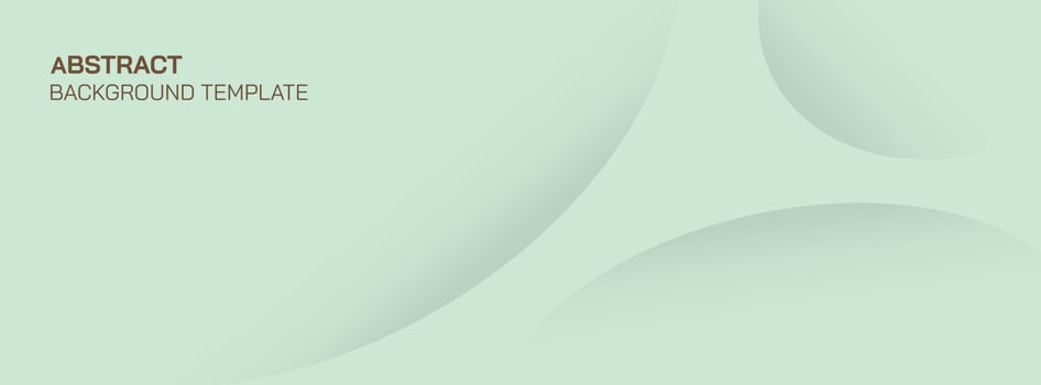 Abstract mint background design with curve layers and shadow pattern. Vector horizontal template for business banner or formal invitation.