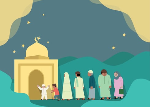 Moslem Day Vector