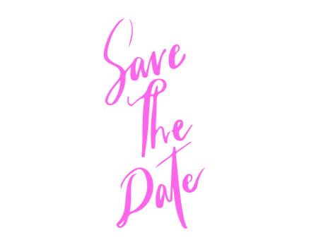 Save The Date lettering match for wedding day png