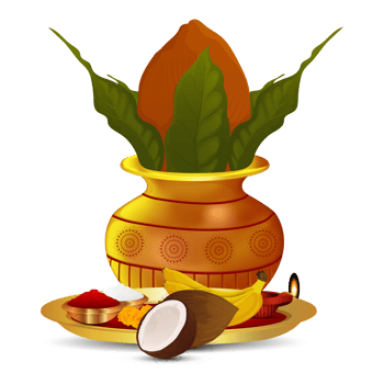 Creative kalash illustration png