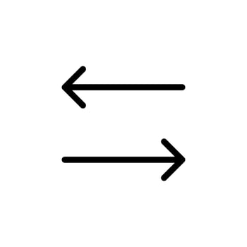 Arrow sign symbol line icon suitable for any purpose vector
