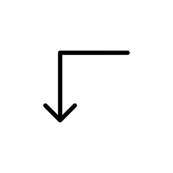 Arrow sign symbol line icon suitable for any purpose vector