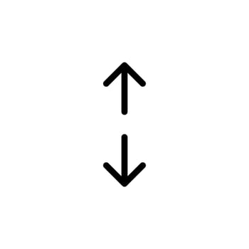 Arrow sign symbol line icon suitable for any purpose vector