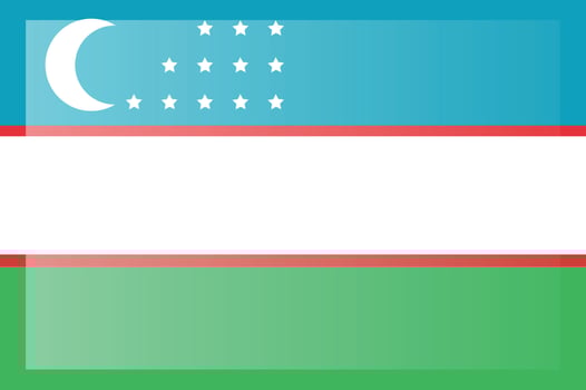 illustration flag of Uzbekistan icon. national flag of Uzbekistan. vector