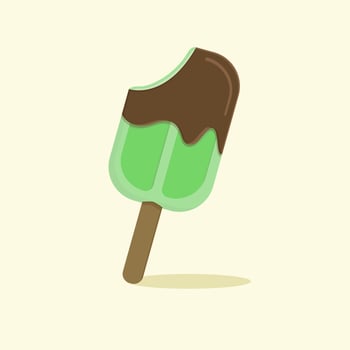 Illustration of ice cream doodle vector art free..