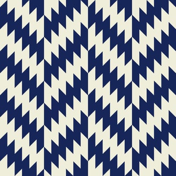 Geometric zigzag pattern. Random blue-white color herringbone triangle zigzag shape seamless pattern background. Use for fabric, textile, interior decoration elements, upholstery, wrapping. vector