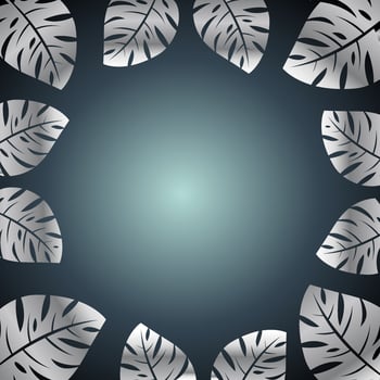Silver Leaf Background vector