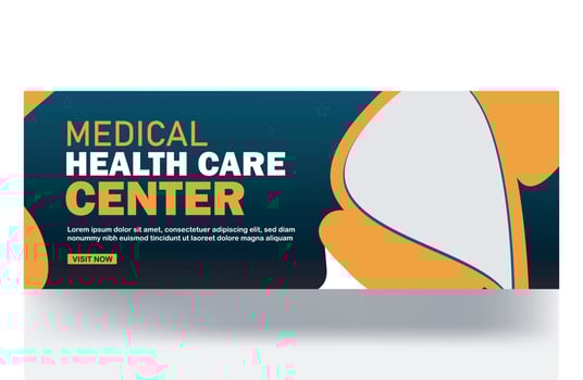 medical health social media cover template web banner template social media healthcare post vector