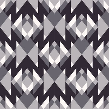 Abstract black and white geometric pattern. Geometric abstract triangle chevron seamless pattern background. Geometric patchwork pattern. Use for fabric, interior decoration elements, wrapping. vector