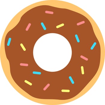 simple flat donut vector design