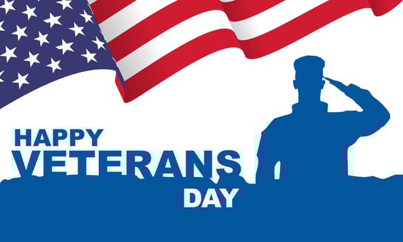 Veterans day Background Design. Greeting Card, Banner, Poster. Vector Illustration.