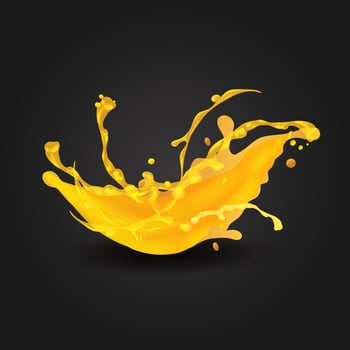 Fresh splash juice water background vector