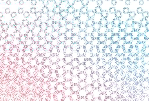 Light blue, red vector layout with circle shapes.