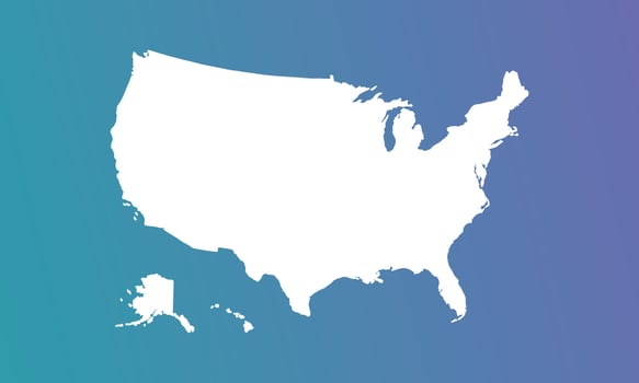 america background with blue and purple gradient vector