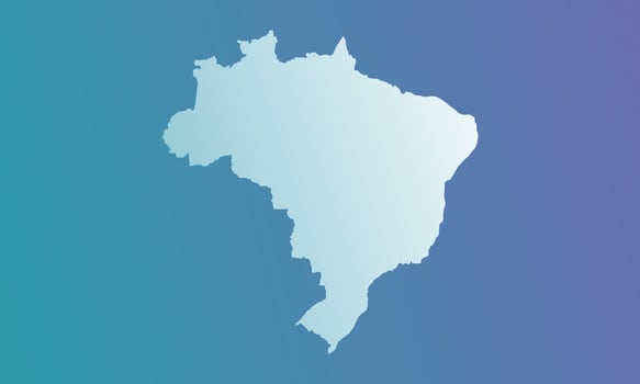 Brazil background with blue and purple gradient vector