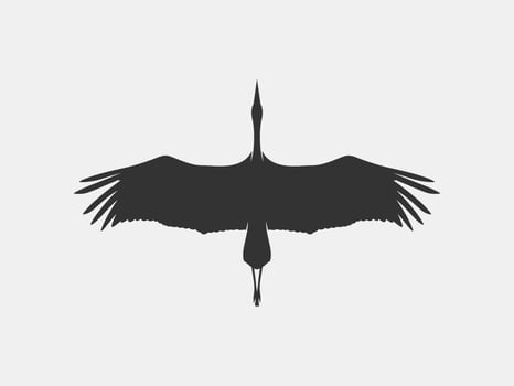 heron vector silhouette