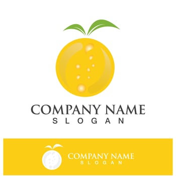 Orange logo and symbol vector icon