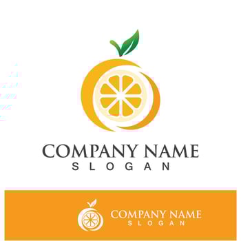Orange logo and symbol vector icon