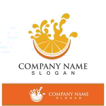 Orange logo and symbol vector icon