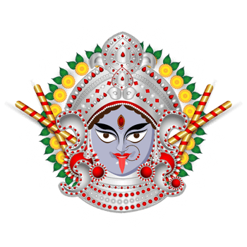 Realistic durga face illustration png