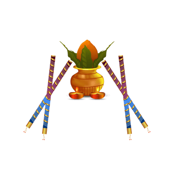 Navratri indian festival greeting card png
