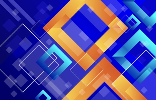 Abstract Geometric Blue Orange Background vector