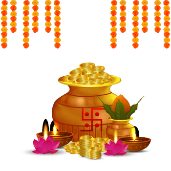 Indian festival happy dhanteras background png