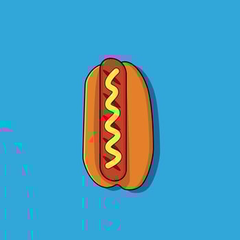hot dog vector