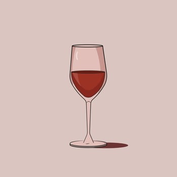 wine glass vector