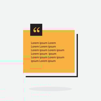 Quote box frame. Quote box icon. Texting quote boxes. Simple Text Box. Elegant Text Box vector