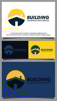 Home building logo design template vector