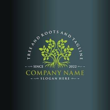 Tree logo design vector