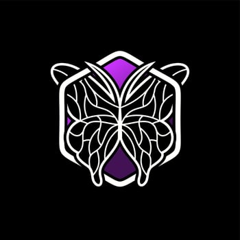 Butterfly logo design vector template